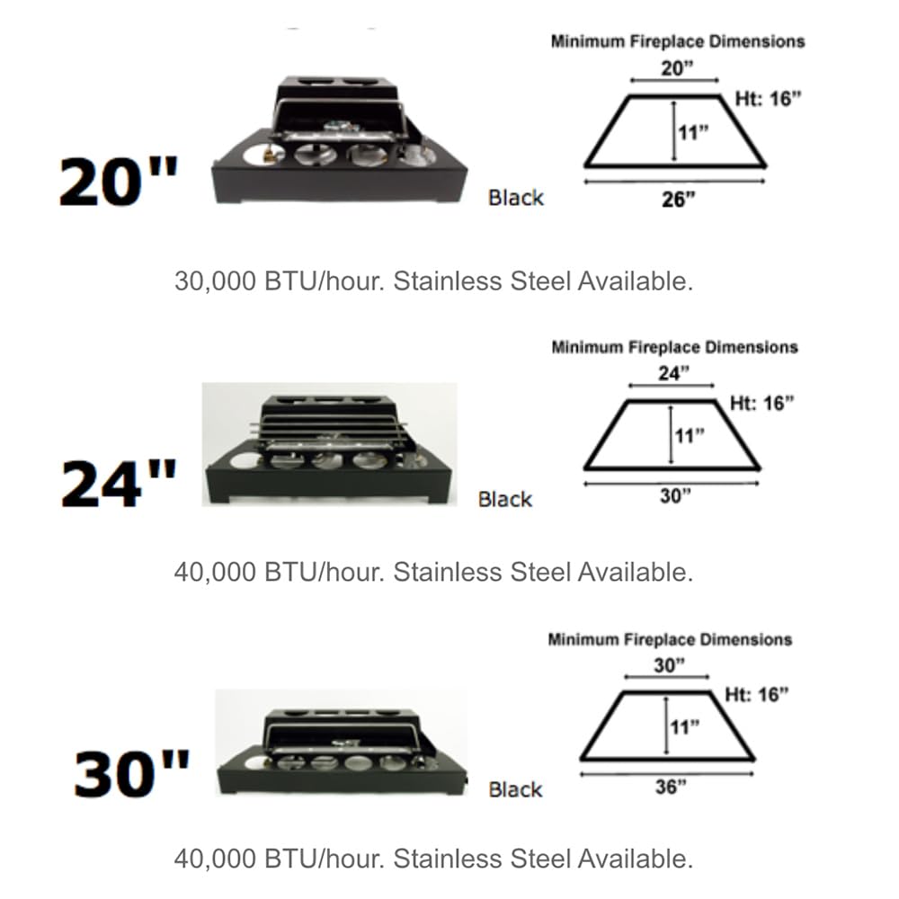 Amazon.com: Rasmussen Vent Free Fireballs Burner Kit (AFB30-LG